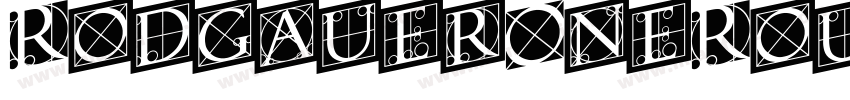 RodgauerOneRound Medium字体转换